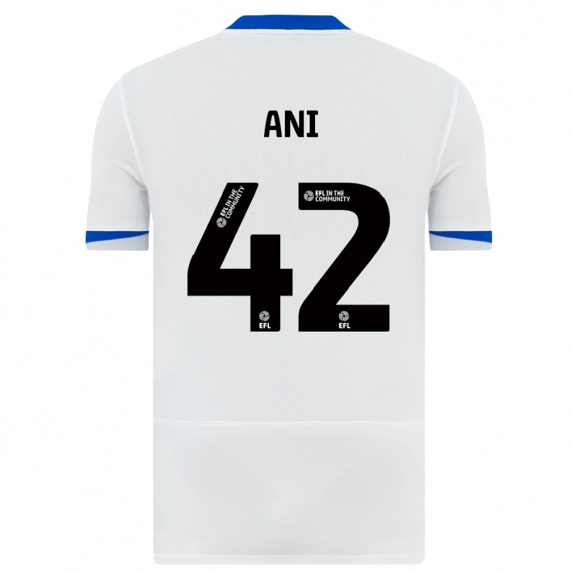 Danxen Niño Camiseta Michael Ani #42 Blanco Negro 2ª Equipación 2025/26 La Camisa México