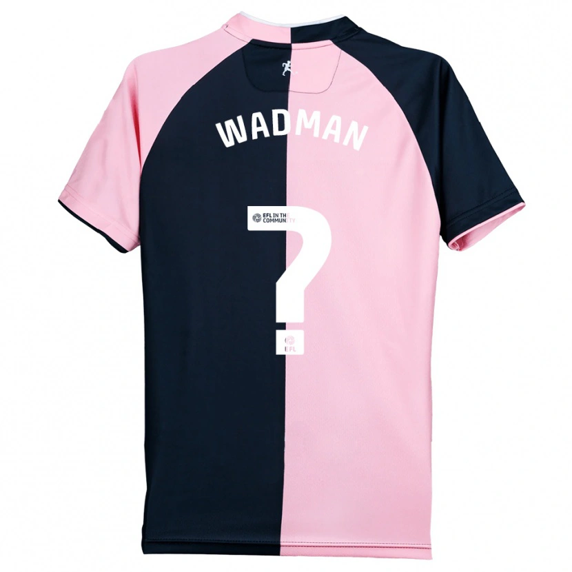 Danxen Niño Camiseta Kevin Wadman #0 Rosa Negro 2ª Equipación 2025/26 La Camisa México
