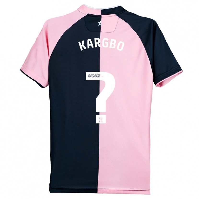 Danxen Niño Camiseta Hamzad Kargbo #0 Rosa Negro 2ª Equipación 2025/26 La Camisa México