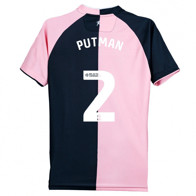 Danxen Niño Camiseta Jaiden Putman #2 Rosa Negro 2ª Equipación 2025/26 La Camisa México