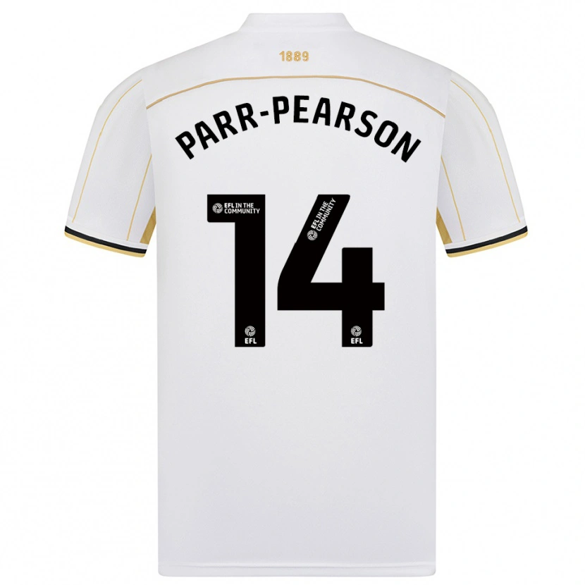Danxen Niño Camiseta Marley Parr-Pearson #14 Blanco Oro 2ª Equipación 2025/26 La Camisa México