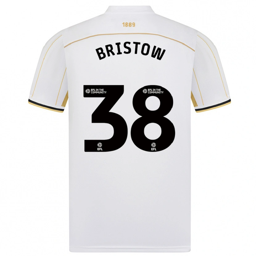 Danxen Niño Camiseta Tilly Bristow #38 Blanco Oro 2ª Equipación 2025/26 La Camisa México