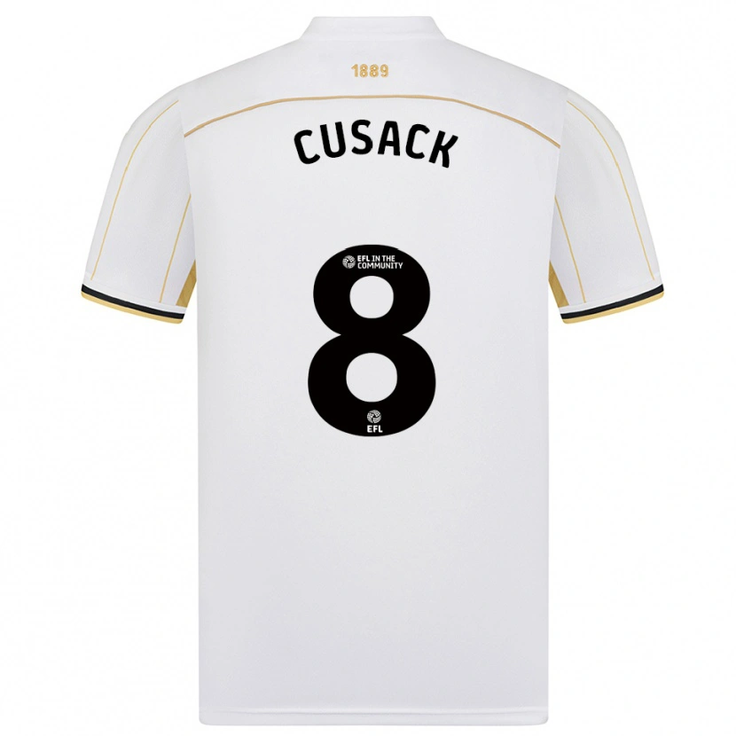 Danxen Niño Camiseta Maddy Cusack † #8 Blanco Oro 2ª Equipación 2025/26 La Camisa México