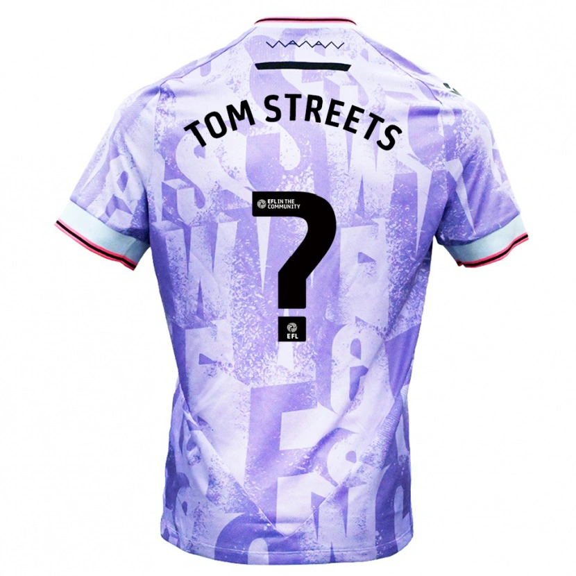 Danxen Niño Camiseta Tom Streets #0 Lila Blanco 2ª Equipación 2025/26 La Camisa México