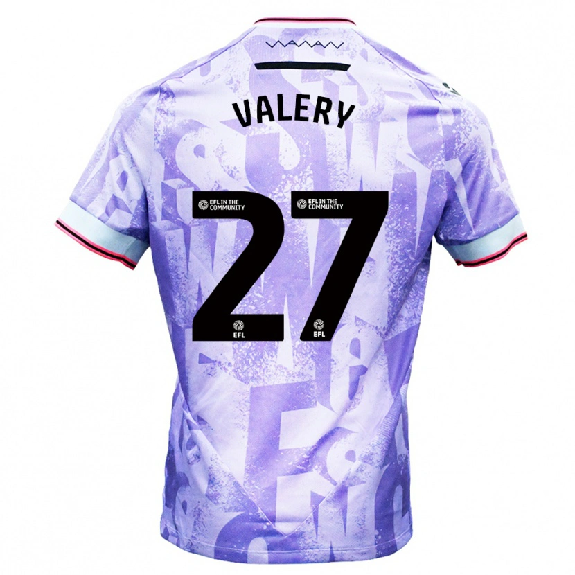 Danxen Niño Camiseta Yan Valery #27 Lila Blanco 2ª Equipación 2025/26 La Camisa México