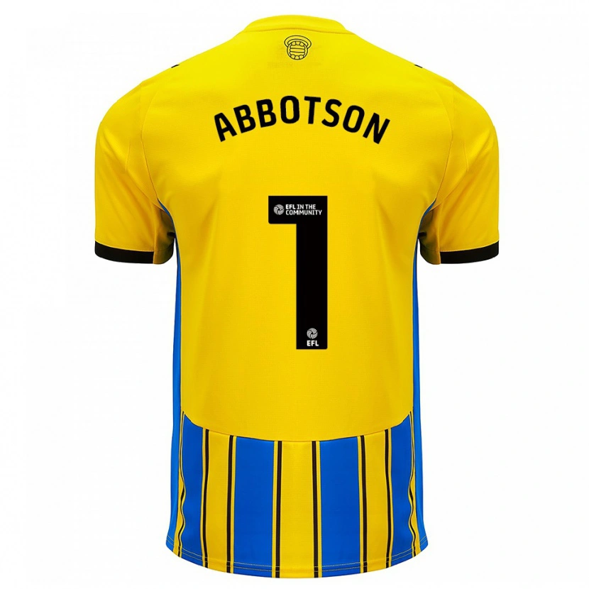 Danxen Niño Camiseta Oscar Abbotson #1 Azul Amarillo 2ª Equipación 2025/26 La Camisa México
