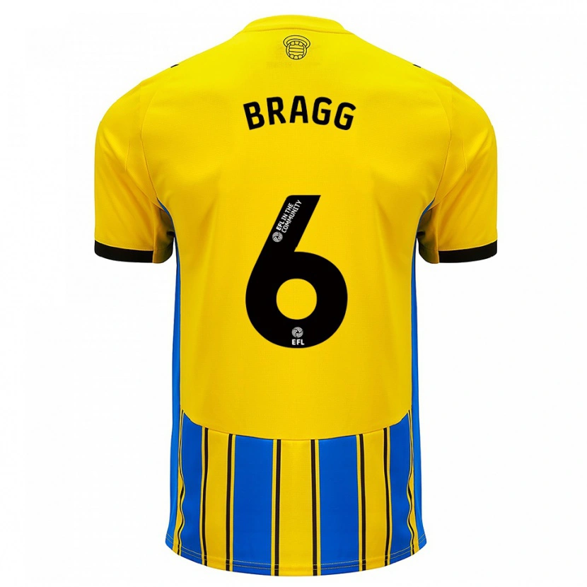 Danxen Niño Camiseta Cameron Bragg #6 Azul Amarillo 2ª Equipación 2025/26 La Camisa México
