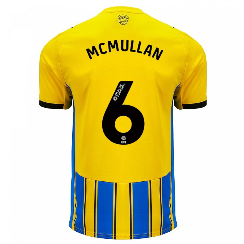Danxen Niño Camiseta Korban Mcmullan #6 Azul Amarillo 2ª Equipación 2025/26 La Camisa México