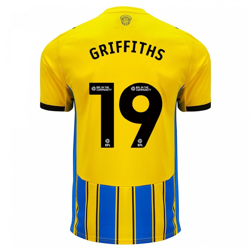 Danxen Niño Camiseta Alice Griffiths #19 Azul Amarillo 2ª Equipación 2025/26 La Camisa México