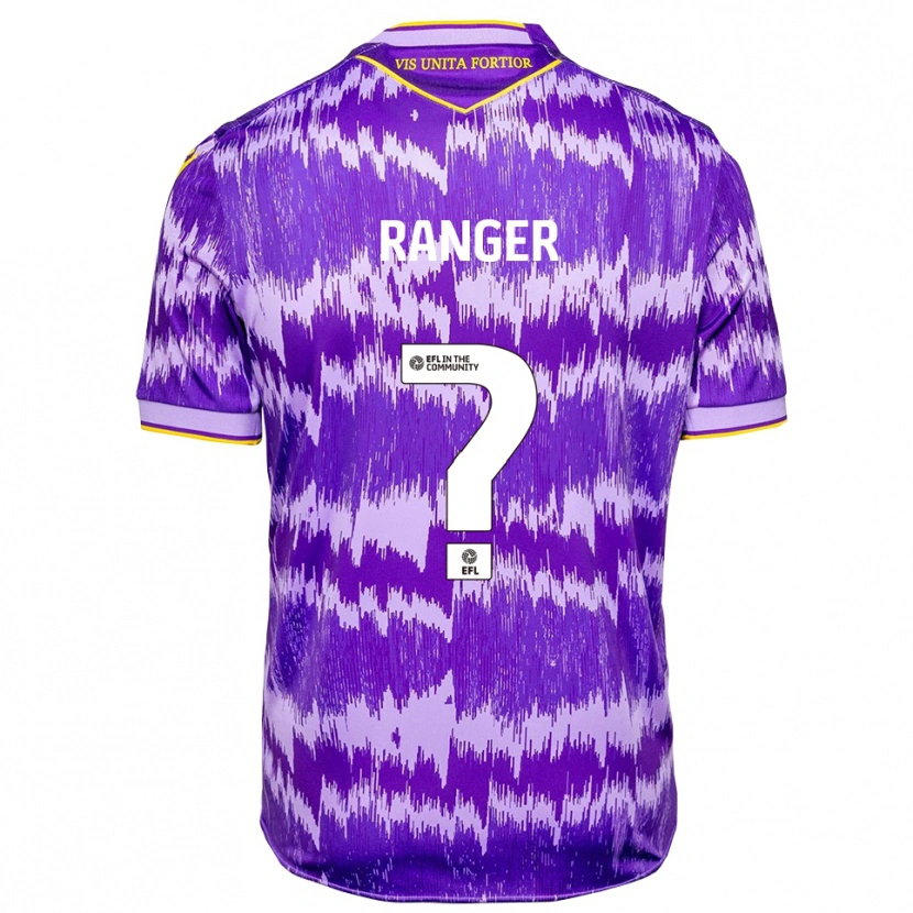 Danxen Niño Camiseta Donte Ranger #0 Púrpura Amarillo 2ª Equipación 2025/26 La Camisa México