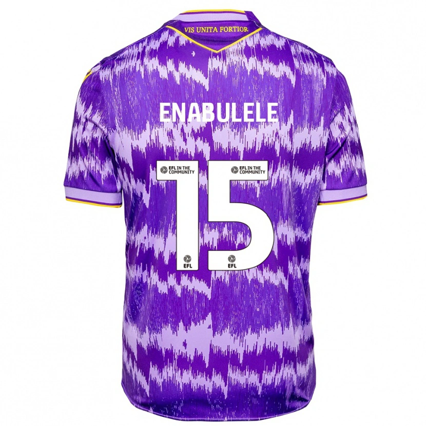 Danxen Niño Camiseta Oghosaiwi Enabulele #15 Púrpura Amarillo 2ª Equipación 2025/26 La Camisa México