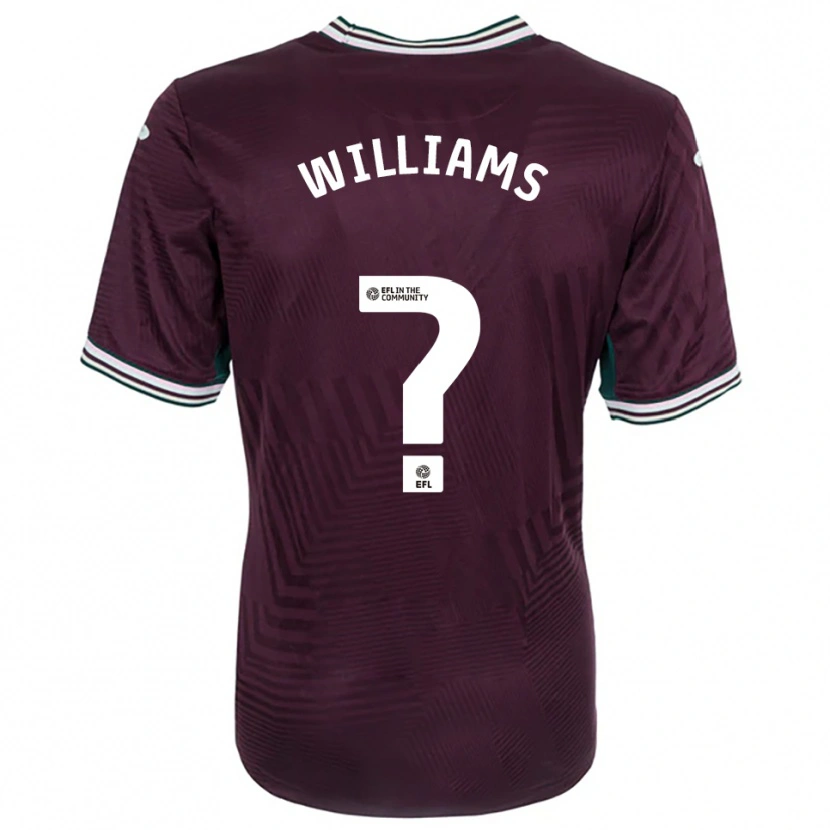 Danxen Niño Camiseta Osian Williams #0 Rojo Óxido Blanco 2ª Equipación 2025/26 La Camisa México