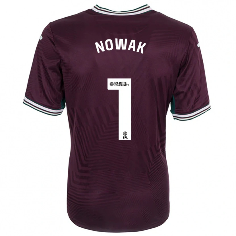 Danxen Niño Camiseta Jakub Nowak #1 Rojo Óxido Blanco 2ª Equipación 2025/26 La Camisa México