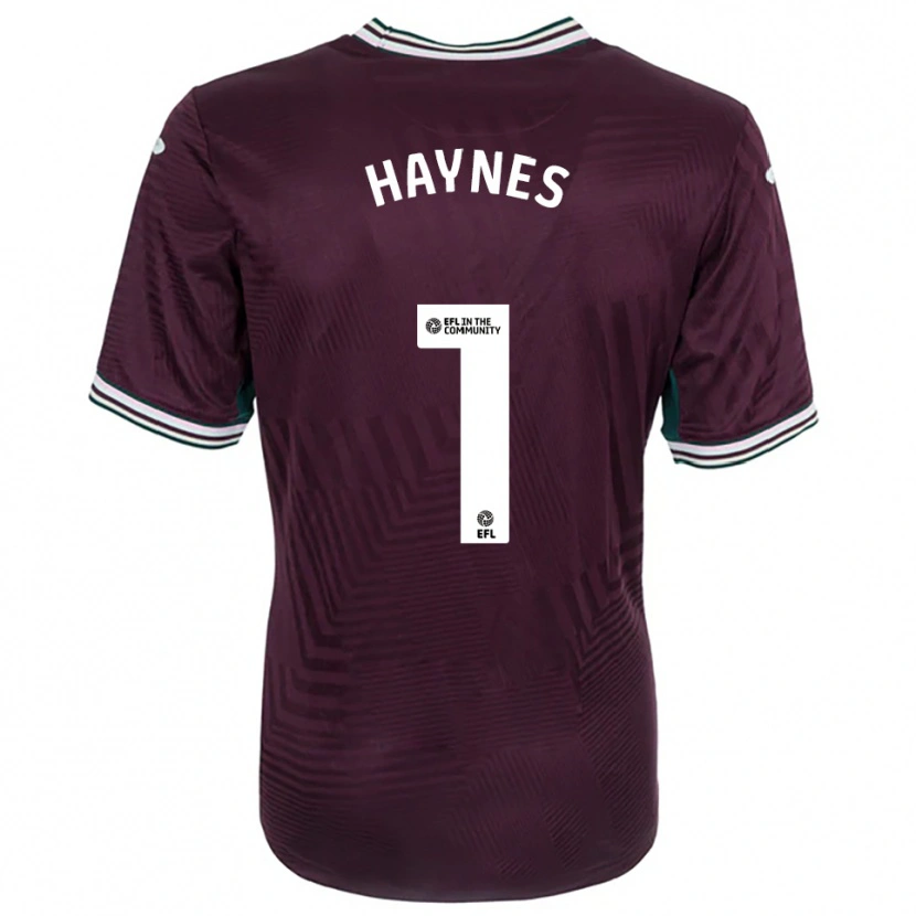 Danxen Niño Camiseta Charlie Haynes #1 Rojo Óxido Blanco 2ª Equipación 2025/26 La Camisa México