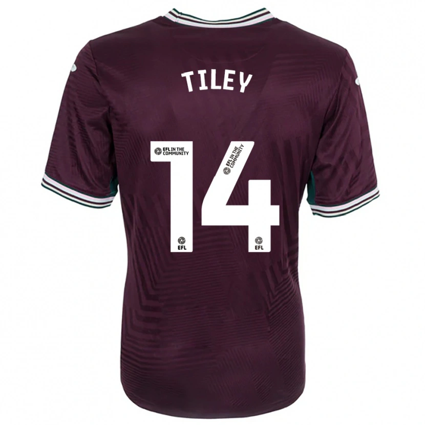 Danxen Niño Camiseta Chloe Tiley #14 Rojo Óxido Blanco 2ª Equipación 2025/26 La Camisa México
