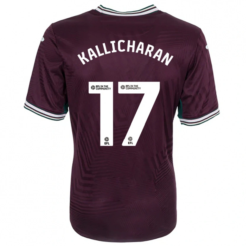 Danxen Niño Camiseta Josiah Kallicharan #17 Rojo Óxido Blanco 2ª Equipación 2025/26 La Camisa México