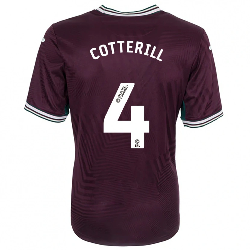 Danxen Niño Camiseta Joel Cotterill #4 Rojo Óxido Blanco 2ª Equipación 2025/26 La Camisa México
