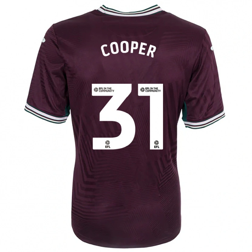 Danxen Niño Camiseta Oliver Cooper #31 Rojo Óxido Blanco 2ª Equipación 2025/26 La Camisa México