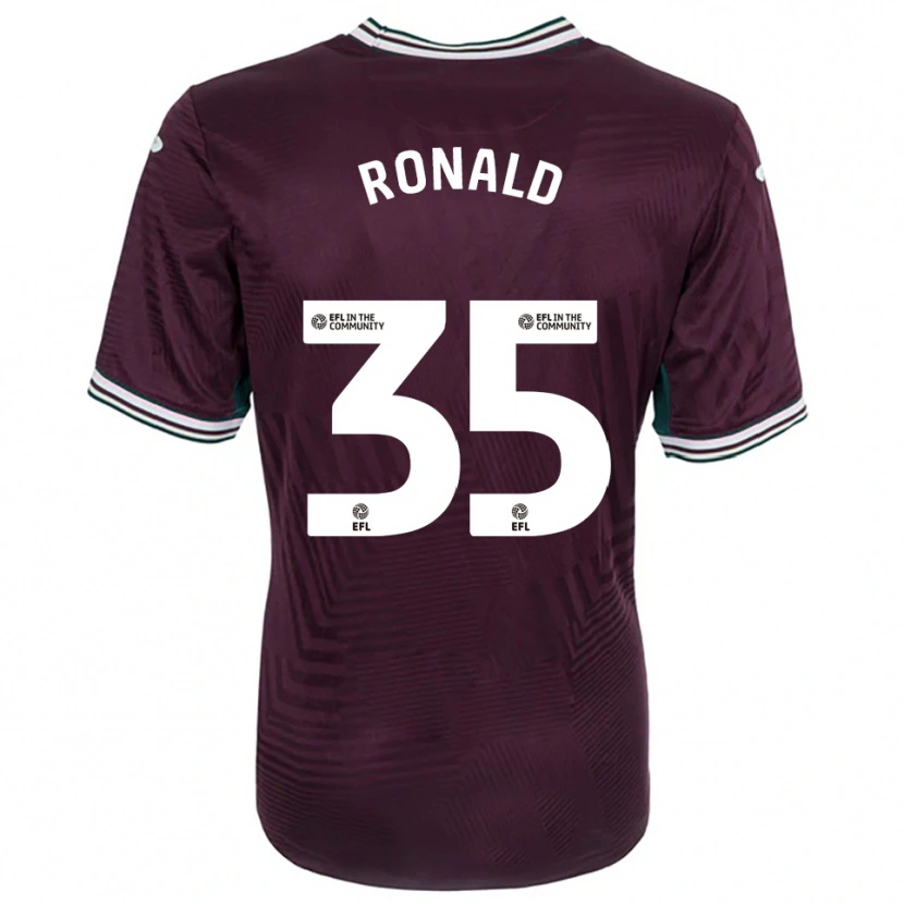 Danxen Niño Camiseta Ronald #35 Rojo Óxido Blanco 2ª Equipación 2025/26 La Camisa México