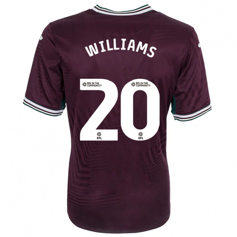 Danxen Niño Camiseta Caitlin Williams #20 Rojo Óxido Blanco 2ª Equipación 2025/26 La Camisa México