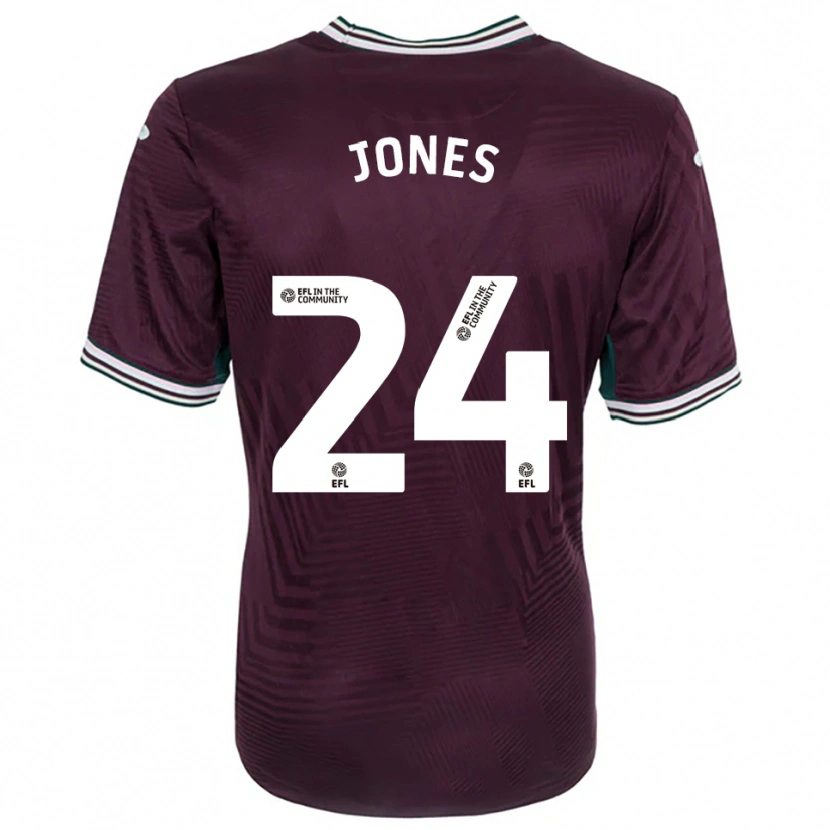 Danxen Niño Camiseta Nia Jones #24 Rojo Óxido Blanco 2ª Equipación 2025/26 La Camisa México