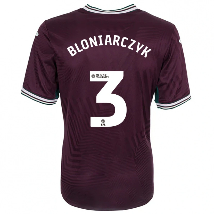 Danxen Niño Camiseta Kaven Bloniarczyk #3 Rojo Óxido Blanco 2ª Equipación 2025/26 La Camisa México