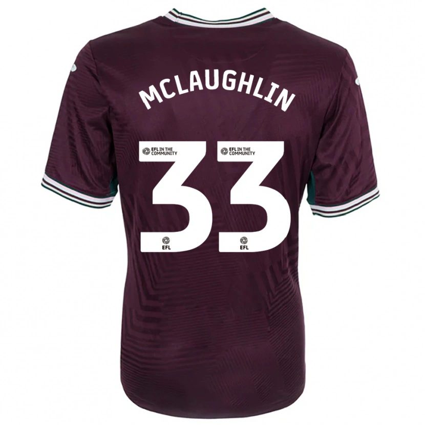 Danxen Niño Camiseta Jon Mclaughlin #33 Rojo Óxido Blanco 2ª Equipación 2025/26 La Camisa México