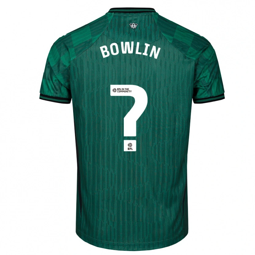 Danxen Niño Camiseta Amani Bowlin #0 Verde Negro 2ª Equipación 2025/26 La Camisa México