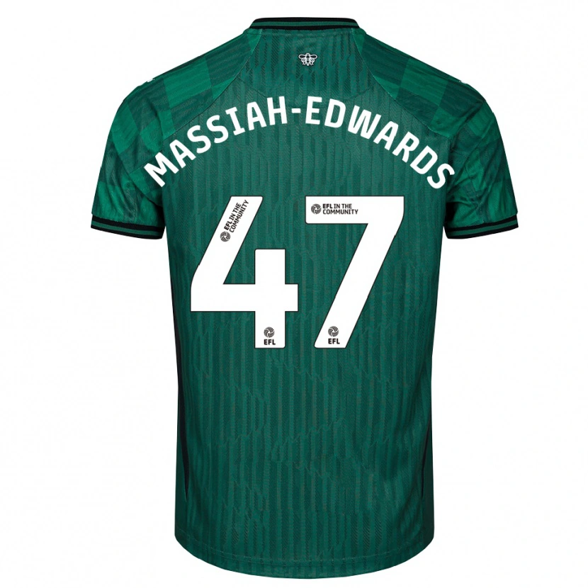 Danxen Niño Camiseta Zavier Massiah-Edwards #47 Verde Negro 2ª Equipación 2025/26 La Camisa México