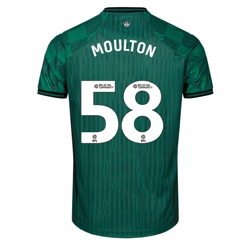 Danxen Niño Camiseta Jai-Dea Moulton #58 Verde Negro 2ª Equipación 2025/26 La Camisa México
