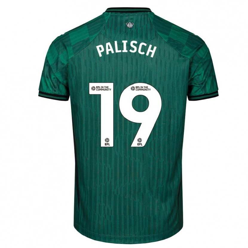 Danxen Niño Camiseta Alli Palisch #19 Verde Negro 2ª Equipación 2025/26 La Camisa México