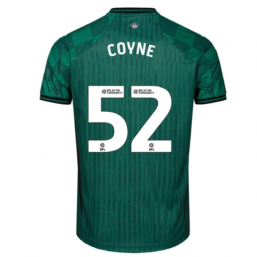 Danxen Niño Camiseta Aidan Coyne #52 Verde Negro 2ª Equipación 2025/26 La Camisa México