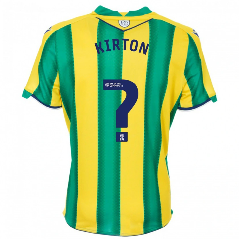 Danxen Niño Camiseta Archie Kirton #0 Amarillo Verde 2ª Equipación 2025/26 La Camisa México