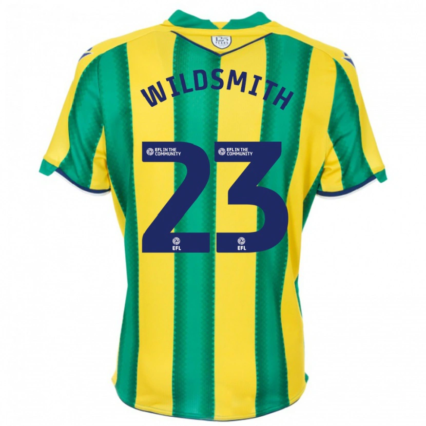 Danxen Niño Camiseta Joe Wildsmith #23 Amarillo Verde 2ª Equipación 2025/26 La Camisa México