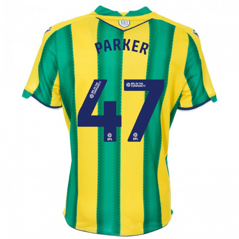 Danxen Niño Camiseta Michael Parker #47 Amarillo Verde 2ª Equipación 2025/26 La Camisa México