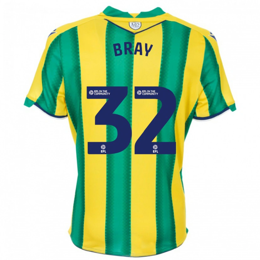 Danxen Niño Camiseta Jack Bray #32 Amarillo Verde 2ª Equipación 2025/26 La Camisa México