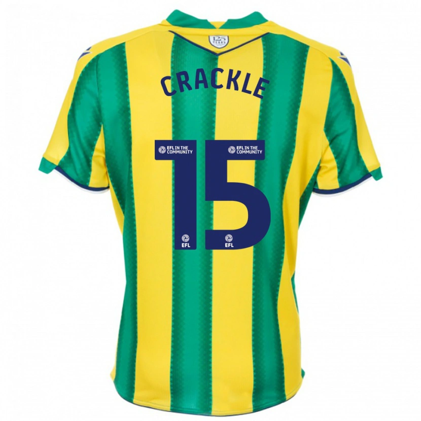 Danxen Niño Camiseta Hayley Crackle #15 Amarillo Verde 2ª Equipación 2025/26 La Camisa México