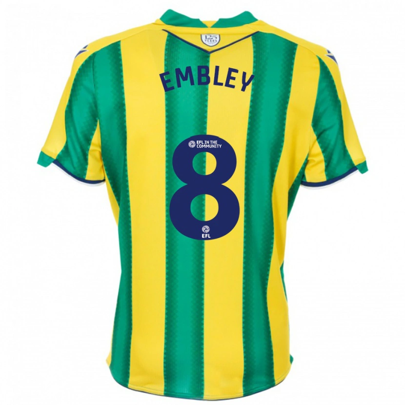 Danxen Niño Camiseta Rosie Embley #8 Amarillo Verde 2ª Equipación 2025/26 La Camisa México