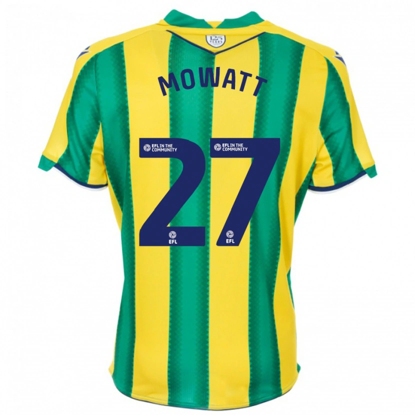 Danxen Niño Camiseta Alex Mowatt #27 Amarillo Verde 2ª Equipación 2025/26 La Camisa México