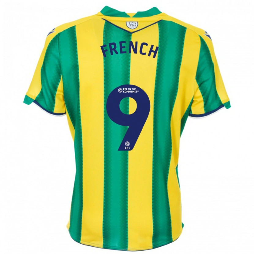 Danxen Niño Camiseta Harry French #9 Amarillo Verde 2ª Equipación 2025/26 La Camisa México