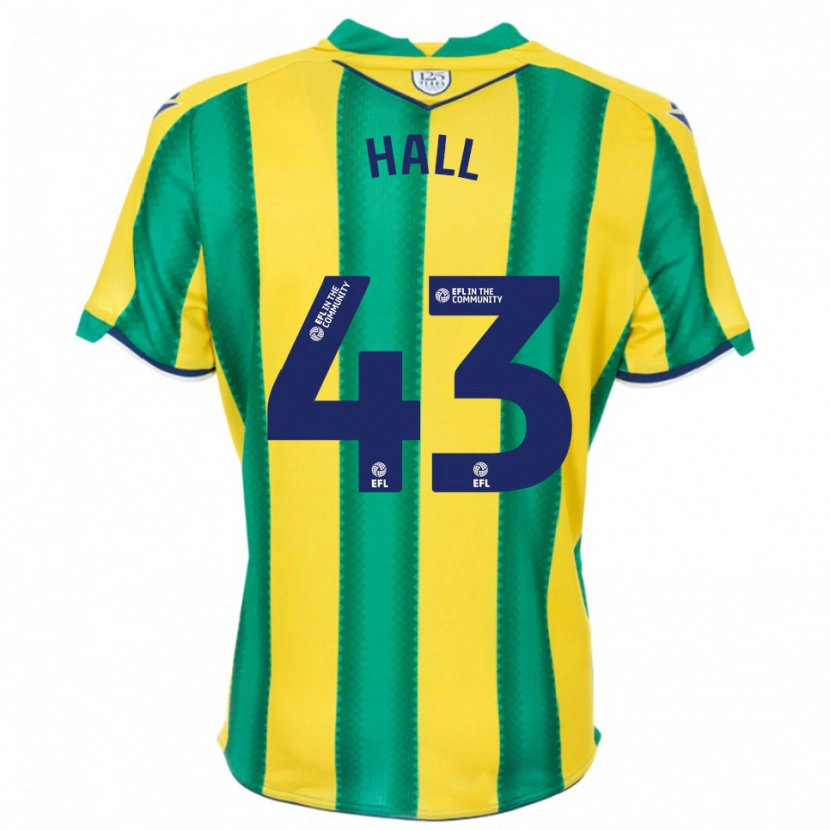 Danxen Niño Camiseta Reece Hall #43 Amarillo Verde 2ª Equipación 2025/26 La Camisa México