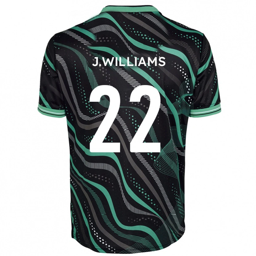 Danxen Niño Camiseta Josh Williams #22 Negro Verde 2ª Equipación 2025/26 La Camisa México