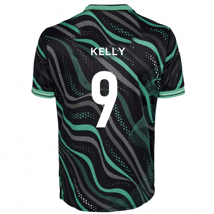 Danxen Niño Camiseta Georgie Kelly #9 Negro Verde 2ª Equipación 2025/26 La Camisa México