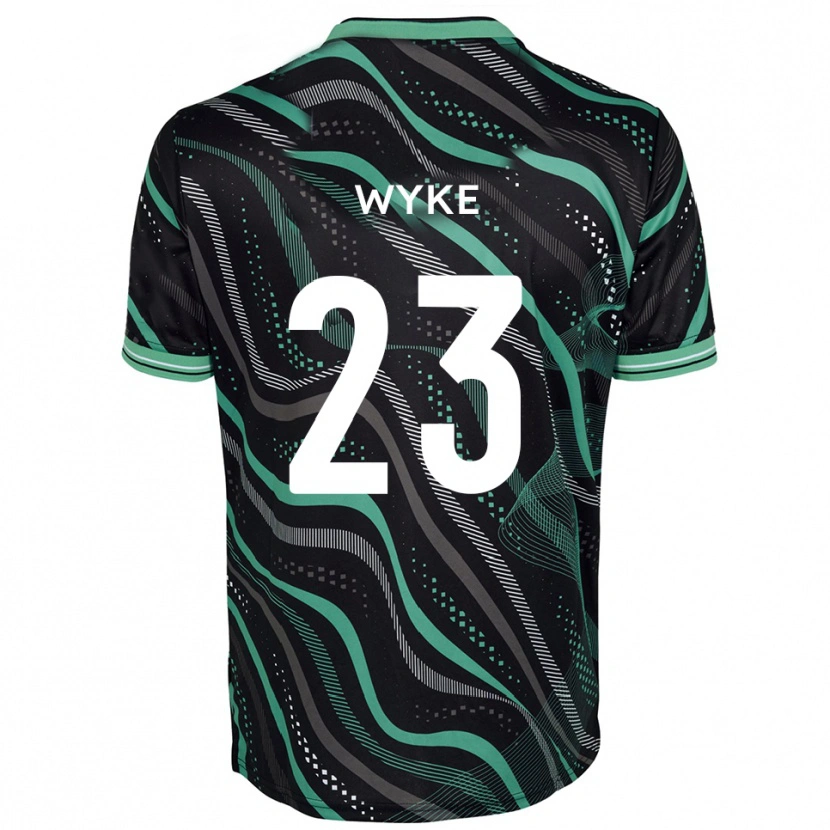 Danxen Niño Camiseta Charlie Wyke #23 Negro Verde 2ª Equipación 2025/26 La Camisa México