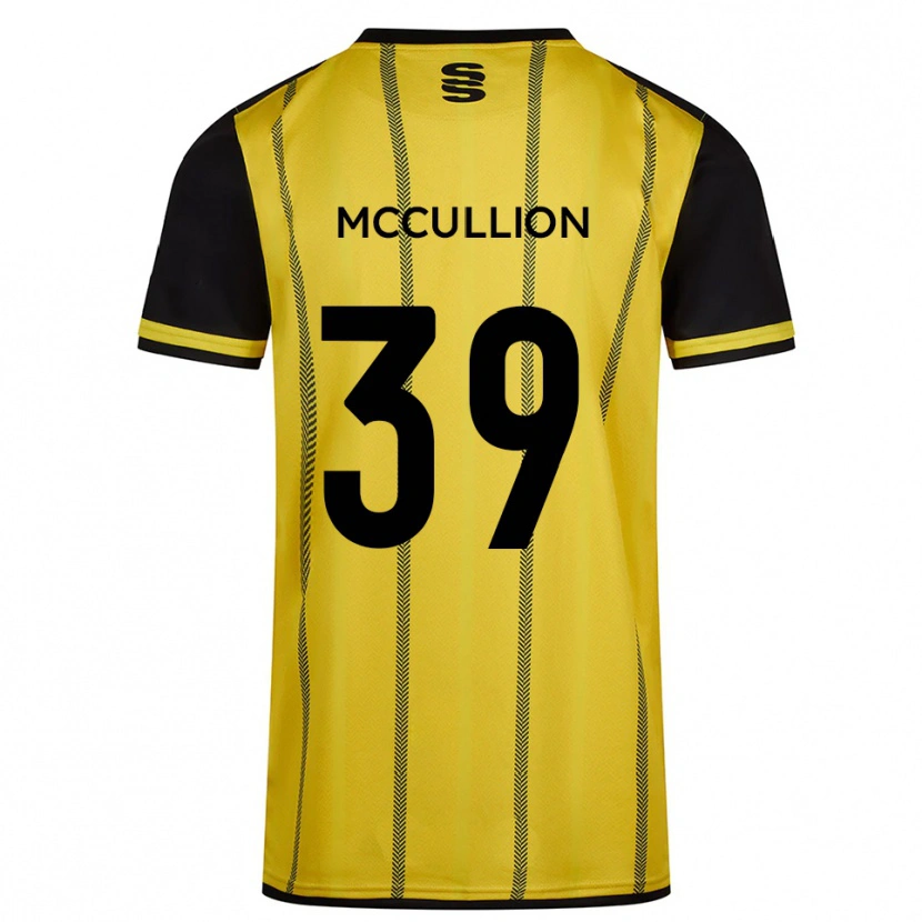 Danxen Niño Camiseta Gerald Mccullion #39 Amarillo Negro 2ª Equipación 2025/26 La Camisa México