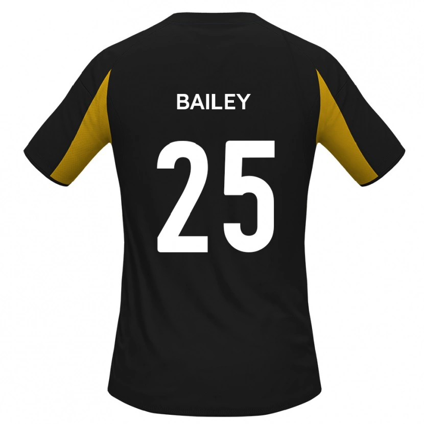 Danxen Niño Camiseta Joel Bailey #25 Negro Amarillo 2ª Equipación 2025/26 La Camisa México