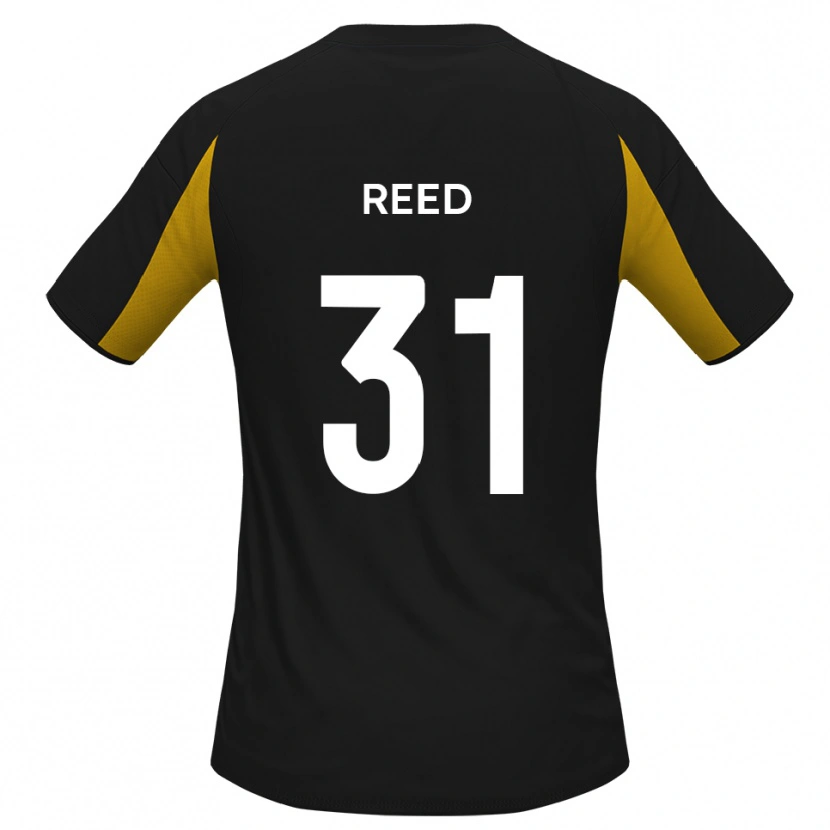 Danxen Niño Camiseta Sam Reed #31 Negro Amarillo 2ª Equipación 2025/26 La Camisa México