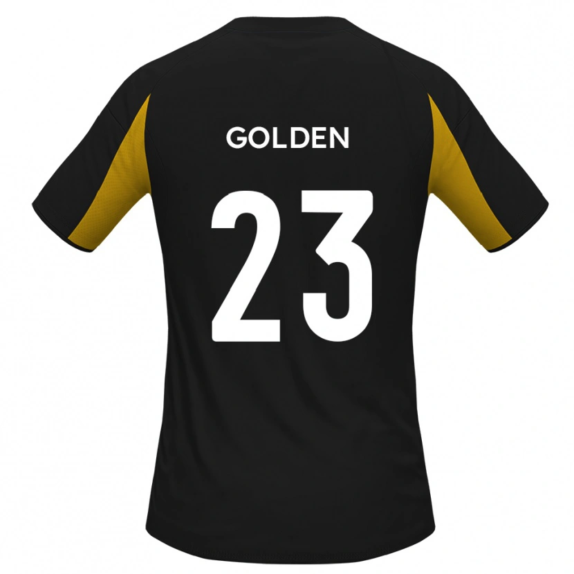 Danxen Niño Camiseta Tylor Golden #23 Negro Amarillo 2ª Equipación 2025/26 La Camisa México