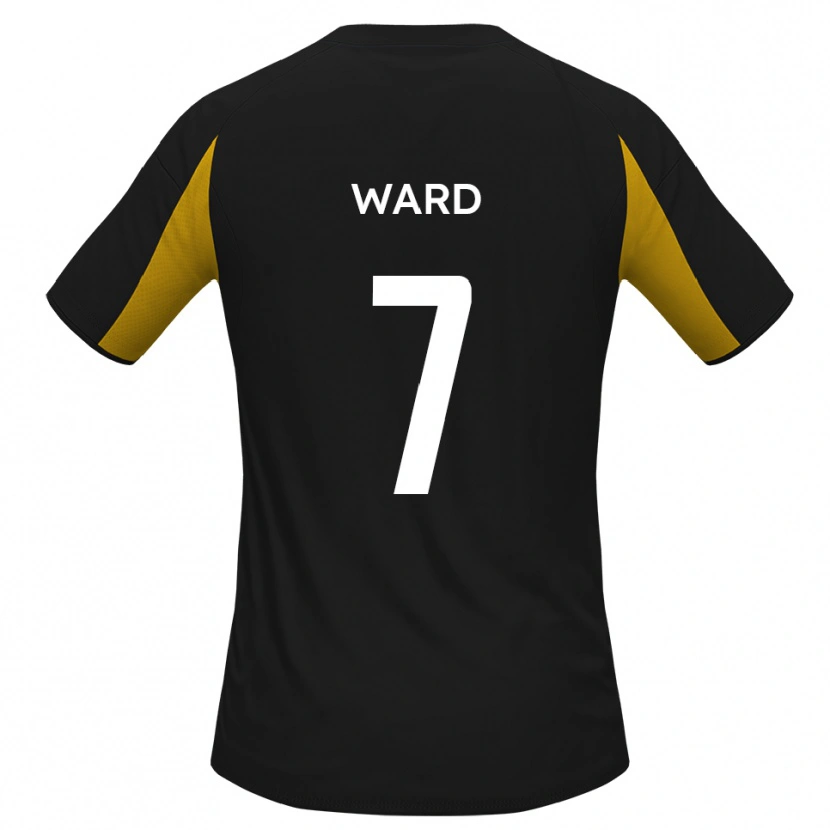 Danxen Niño Camiseta Keaton Ward #7 Negro Amarillo 2ª Equipación 2025/26 La Camisa México