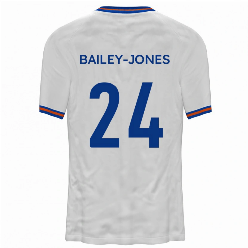 Danxen Niño Camiseta William Bailey-Jones #24 Blanco Azul 2ª Equipación 2025/26 La Camisa México